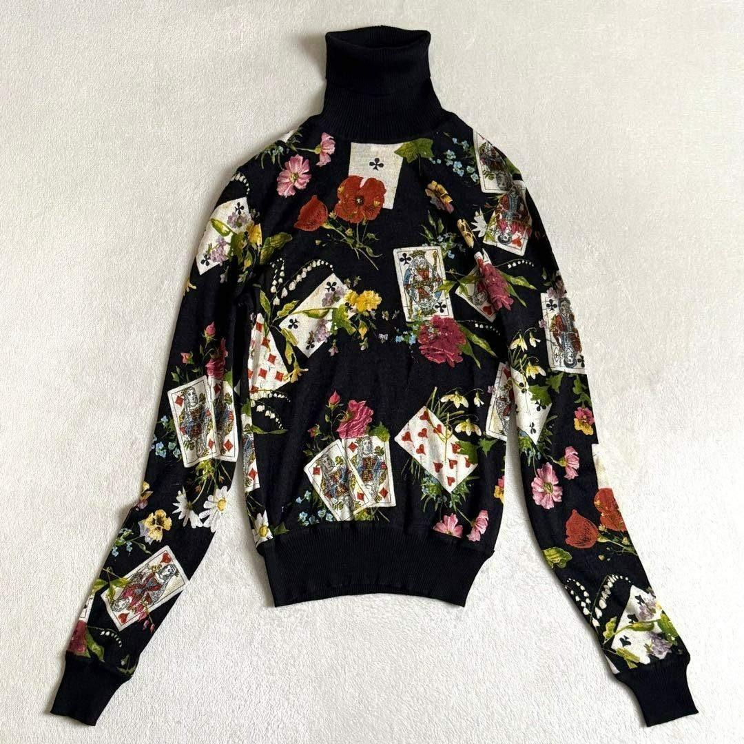 クリスチャンディオール カシミア トランプ セーター ブラック ガリアーノ