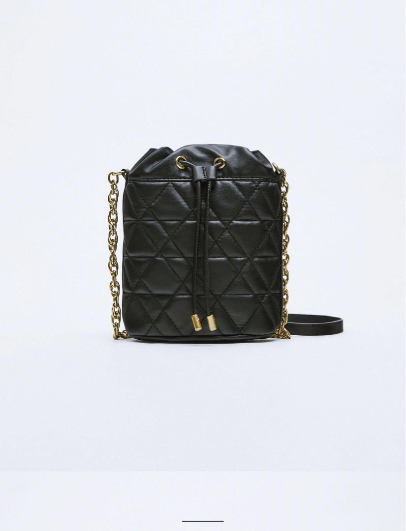 ZARA キルティングポシェット