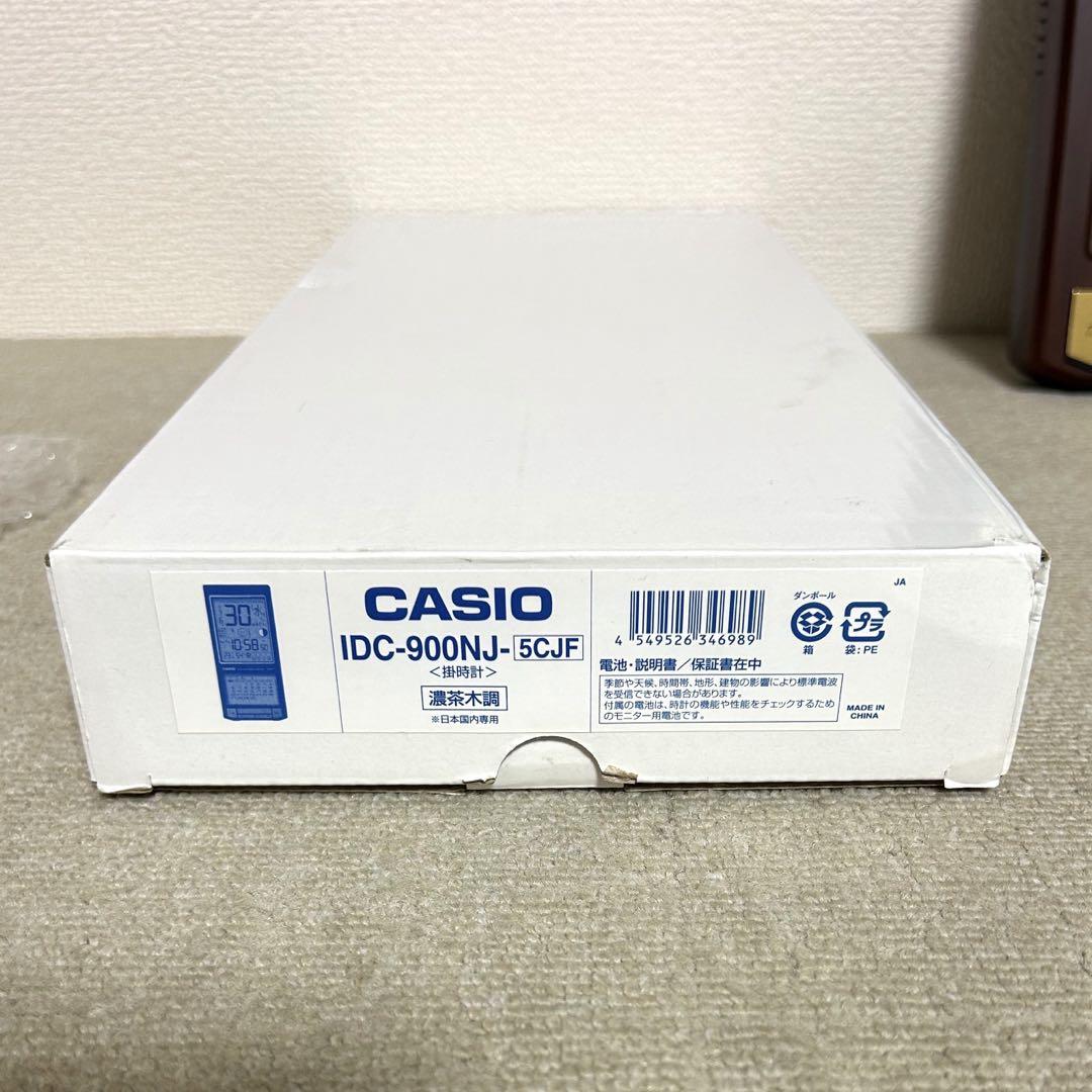 未使用/カシオ/掛時計/IDC-900NJ/濃茶木調