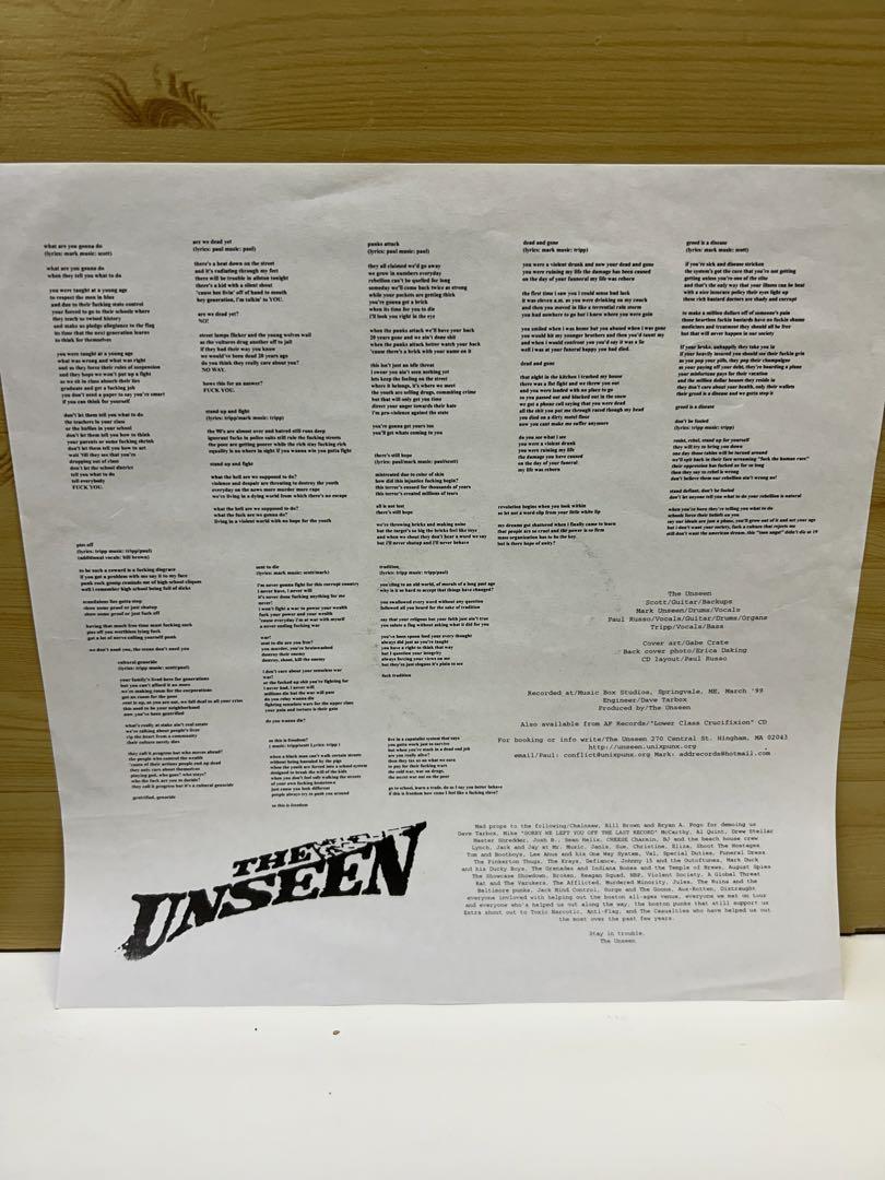 洋楽 THE  UNSEEN