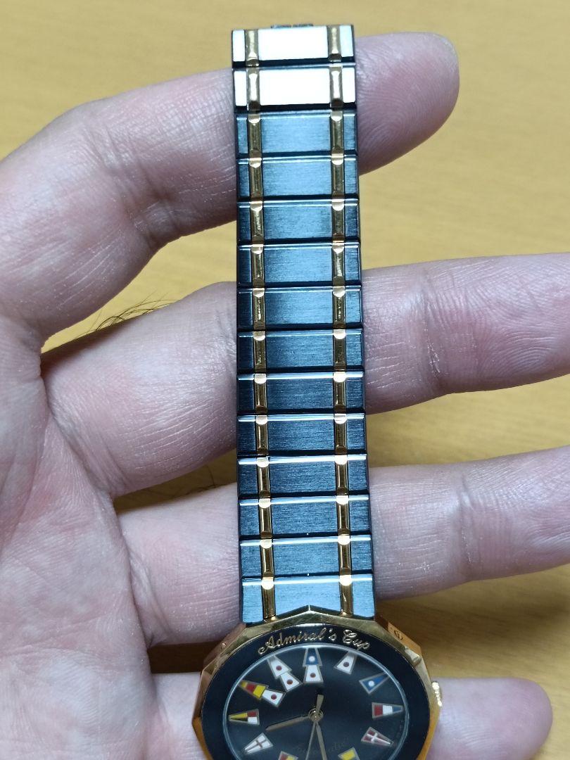 世界有名な CORUM Admiral's Cup K18ガンブルー自動巻き 余りコマ1個有 時計