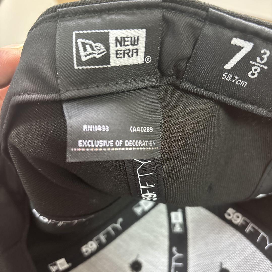 クーティー　New Era 59FIFTY ブラック キャップ 7 3/8