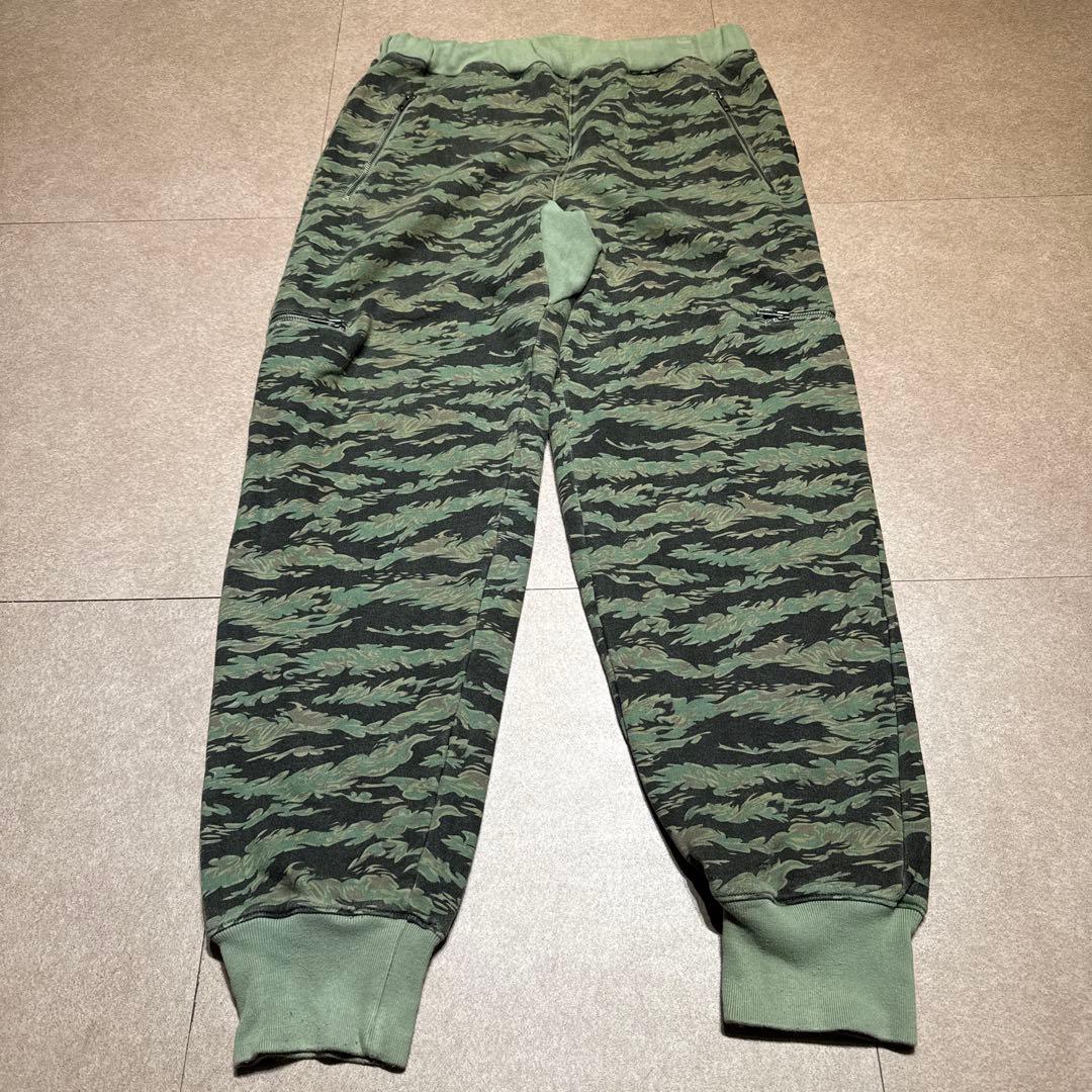 Stussy タイガーカモスウェットパンツ 迷彩 緑 LL・STUSSY
