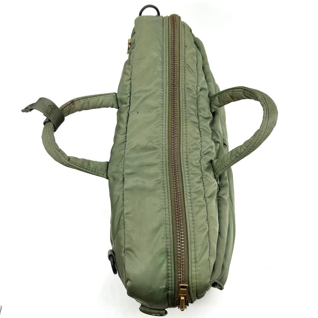 希少★3way ポーター タンカー ビジネスバッグ ナイロン セージグリーン PORTER】タンカー 3way セージグリーン ビジネスバッグ ナイロン