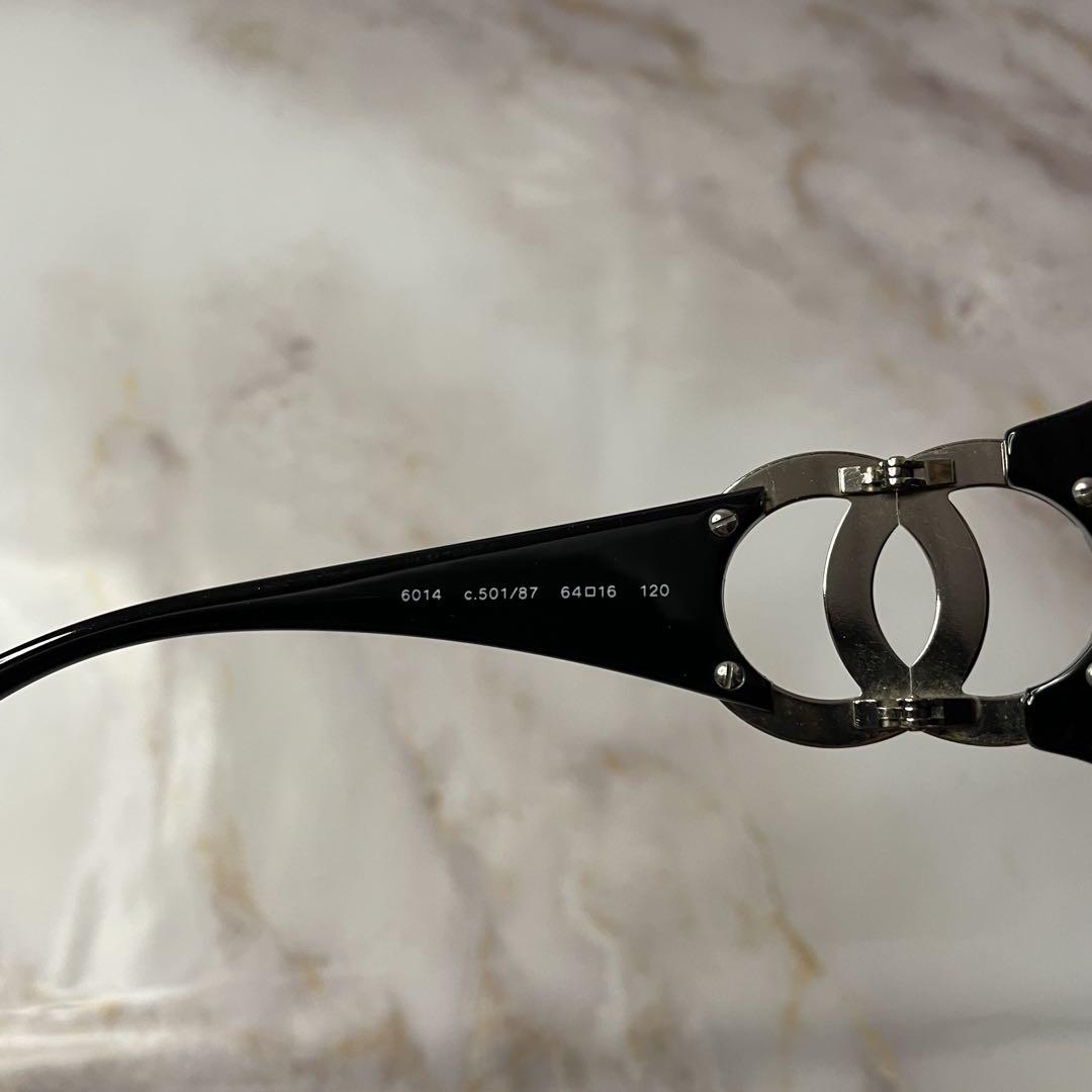 CHANEL シャネル ヴィンテージ ロゴ サングラス 巾着付き