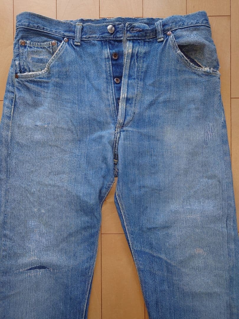 40s MONTGOMERY WARD 101セルビッチデニム ドーナツボタン