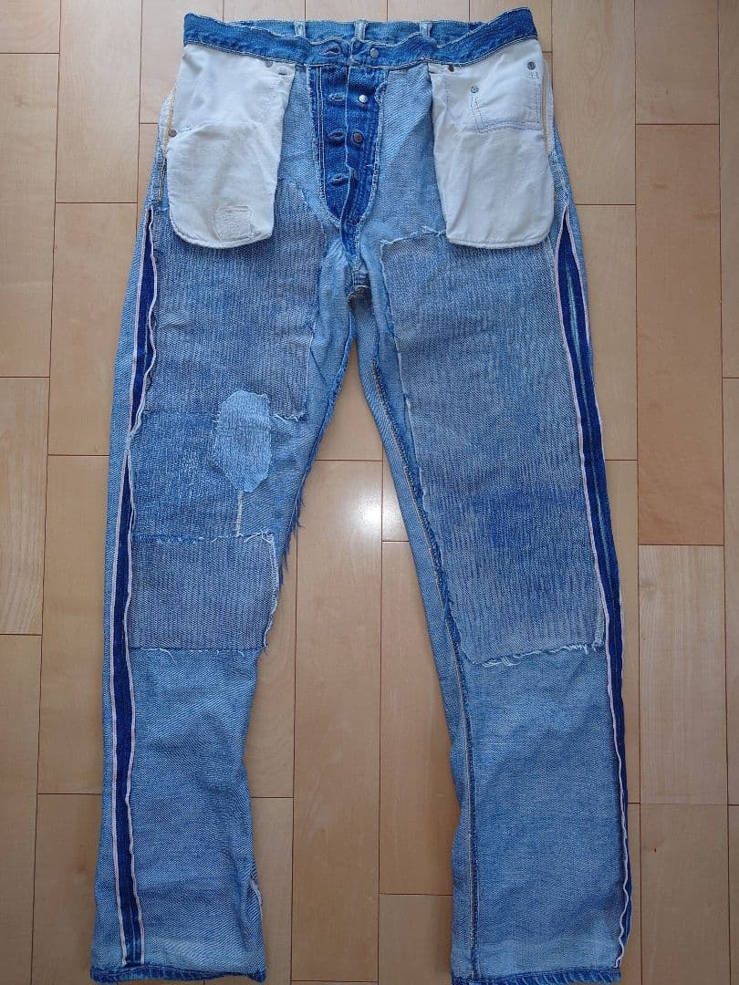 40s MONTGOMERY WARD 101セルビッチデニム ドーナツボタン