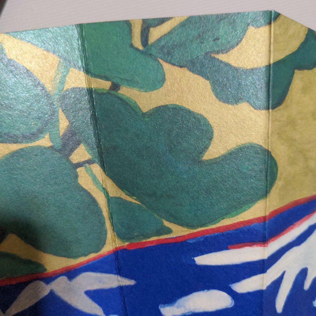 日本三大女流画家　片岡球子　飾り扇　扇子　松竹梅富士山　三越