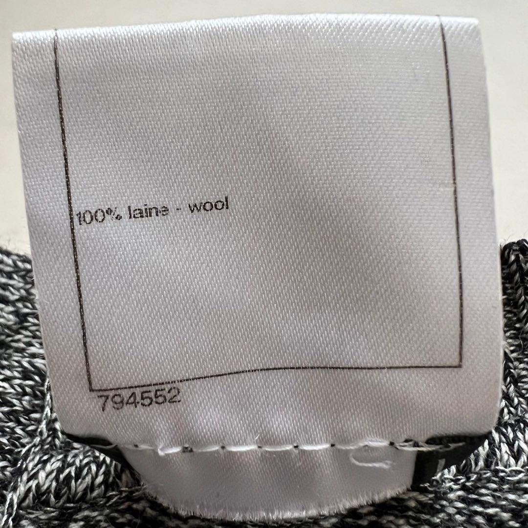 CHANEL バックココマークボタン ウエストシェイプ ニットワンピース 36