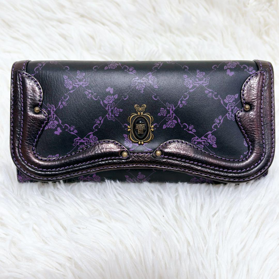 【アバンダンティア】ANNA SUI アナスイ 長財布 がま口
