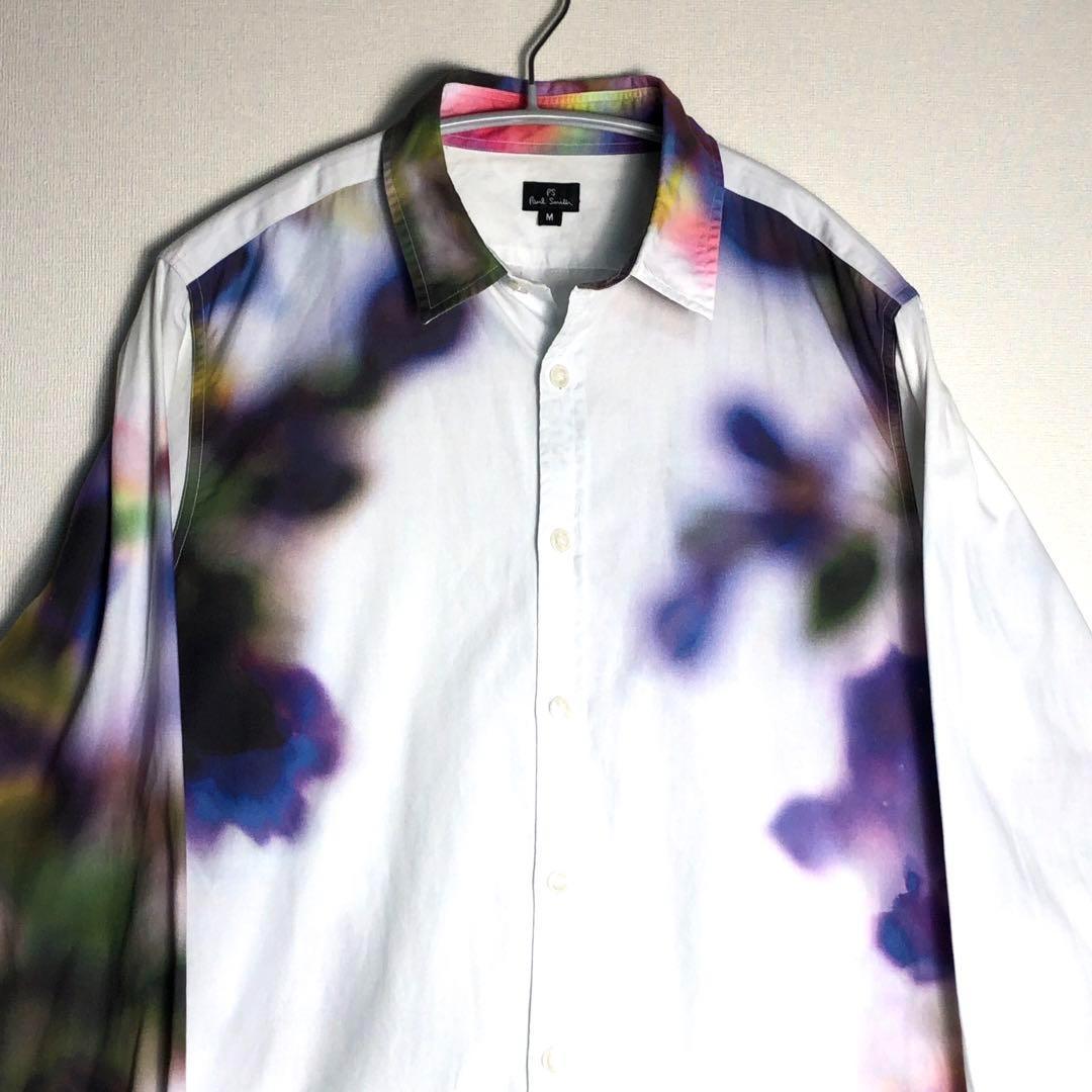 PS Paul Smith ポールスミス 総柄 シャツ マルチカラー 絵画風