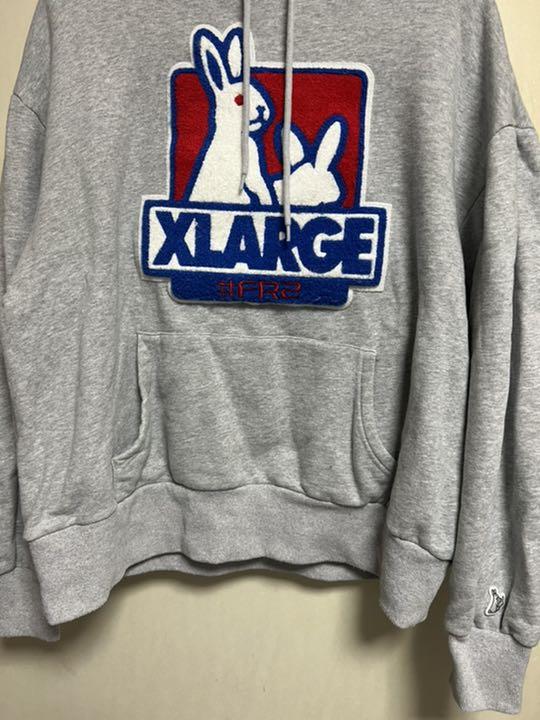 【最高デザイン】 FR2 XLARGE 限定コラボ パーカー パイルロゴ