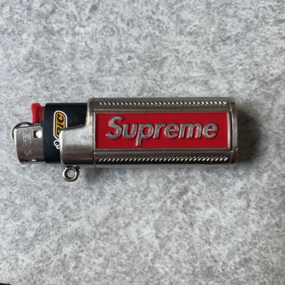 Supreme ライターキーホルダー レッド シルバー - メルカリ