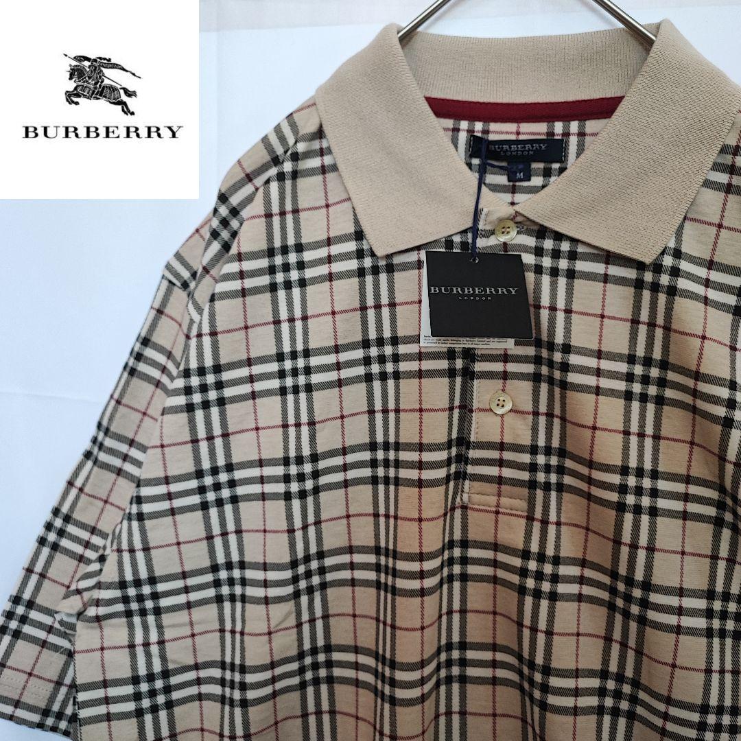 M新しいスタイル【新品未使用品】BURBERRY ポロシャツ デッドストック お取寄 ポロシャツ Burberry 新品未使用 ポロシャツ