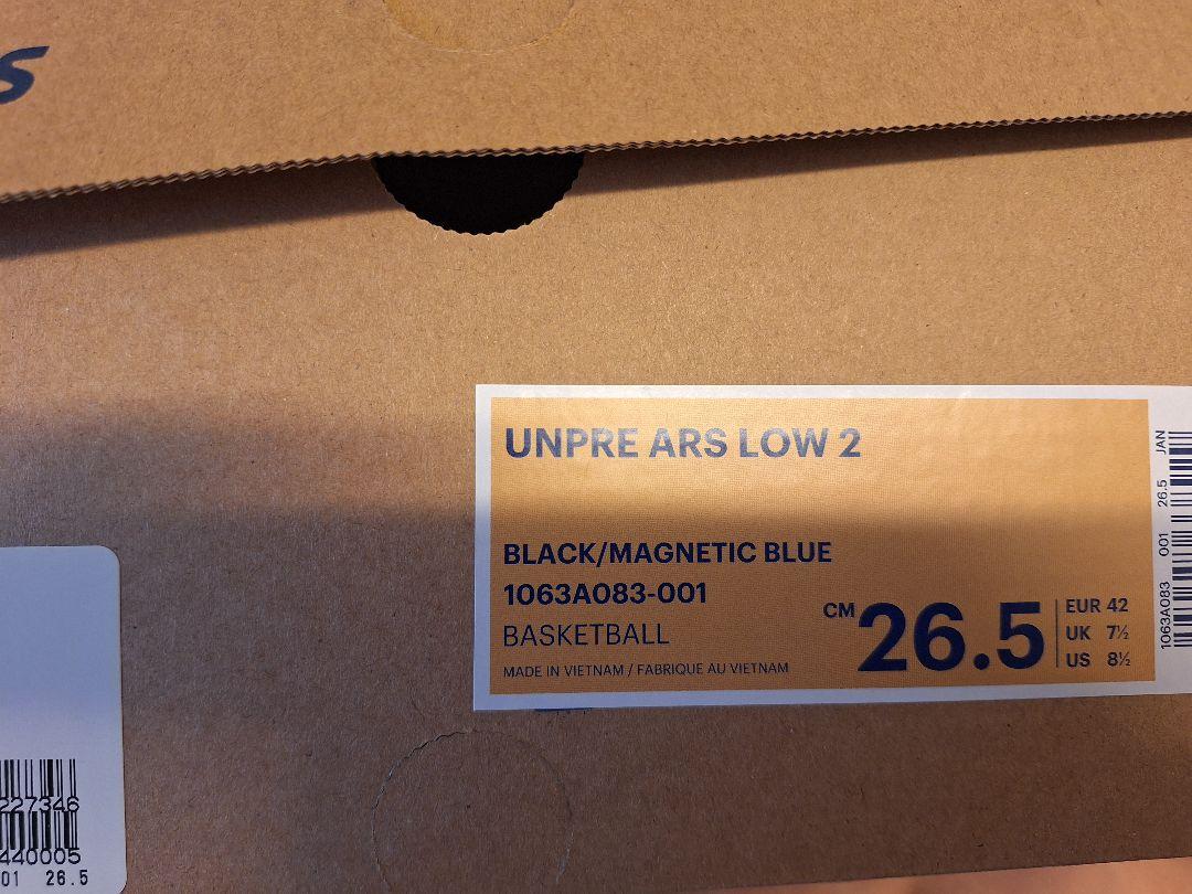 シューズ(男性用) ASICS UNPRE ARS LOW 26.5cm