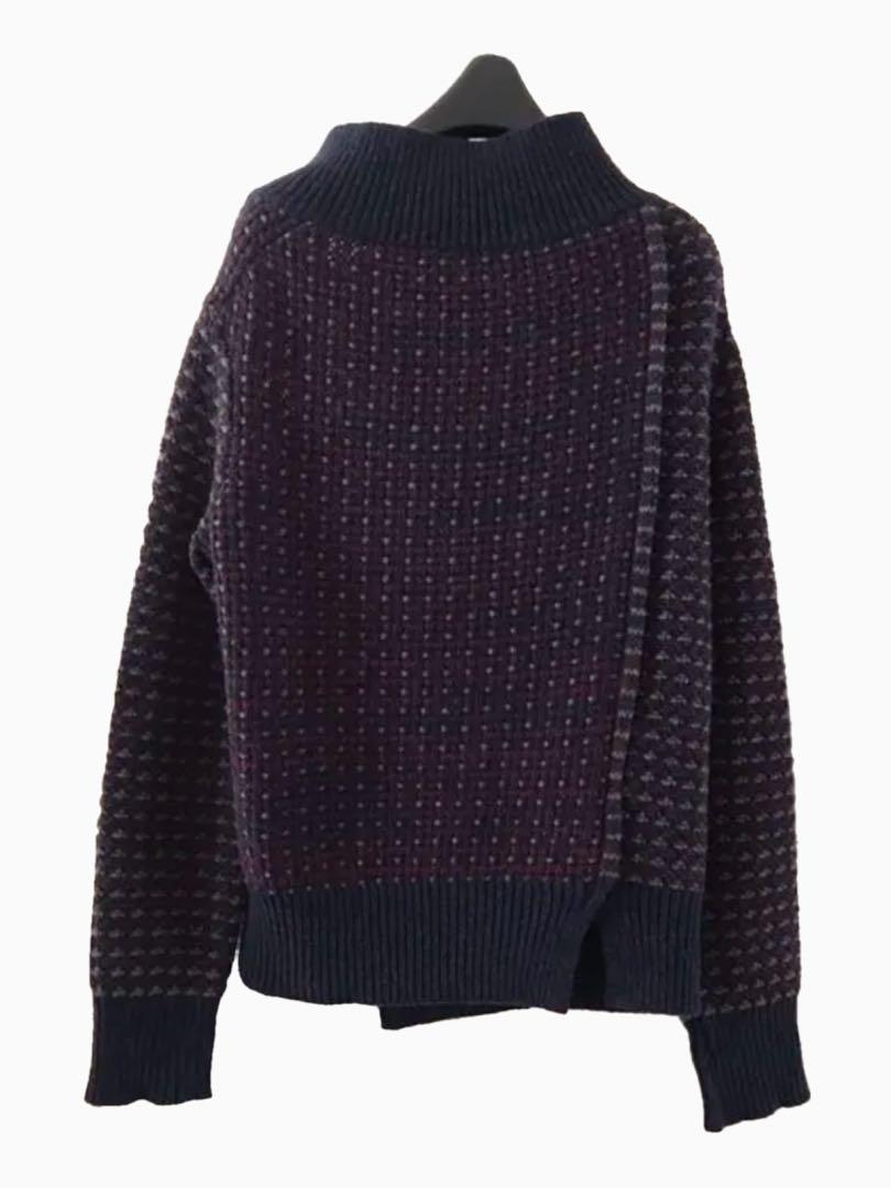 【NEW限定品】 Y´s】変形デザイン長袖セーター【ワイズ】 トップス