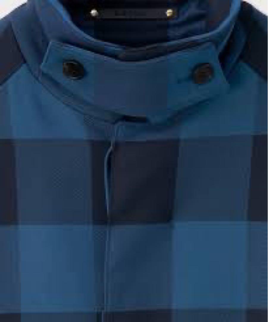 Paul Smith ステンカラーコート ブロックチェック ブル