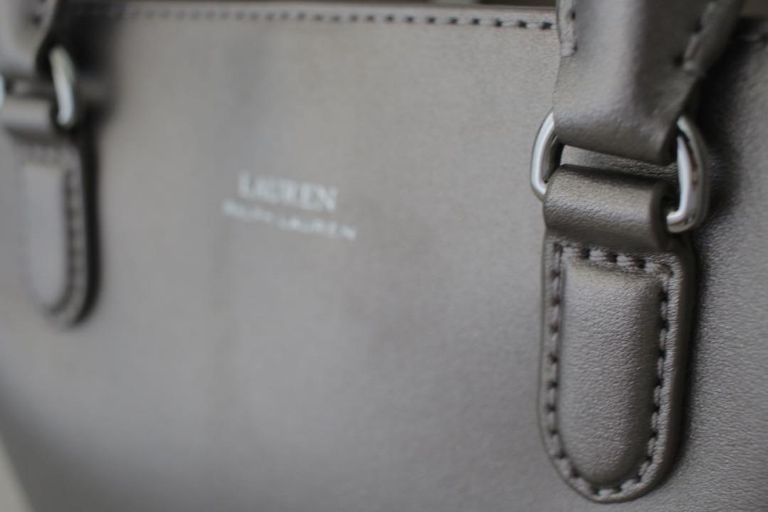 【未使用級美品】ローレンラルフローレン 2WAYトートバッグ シルバー