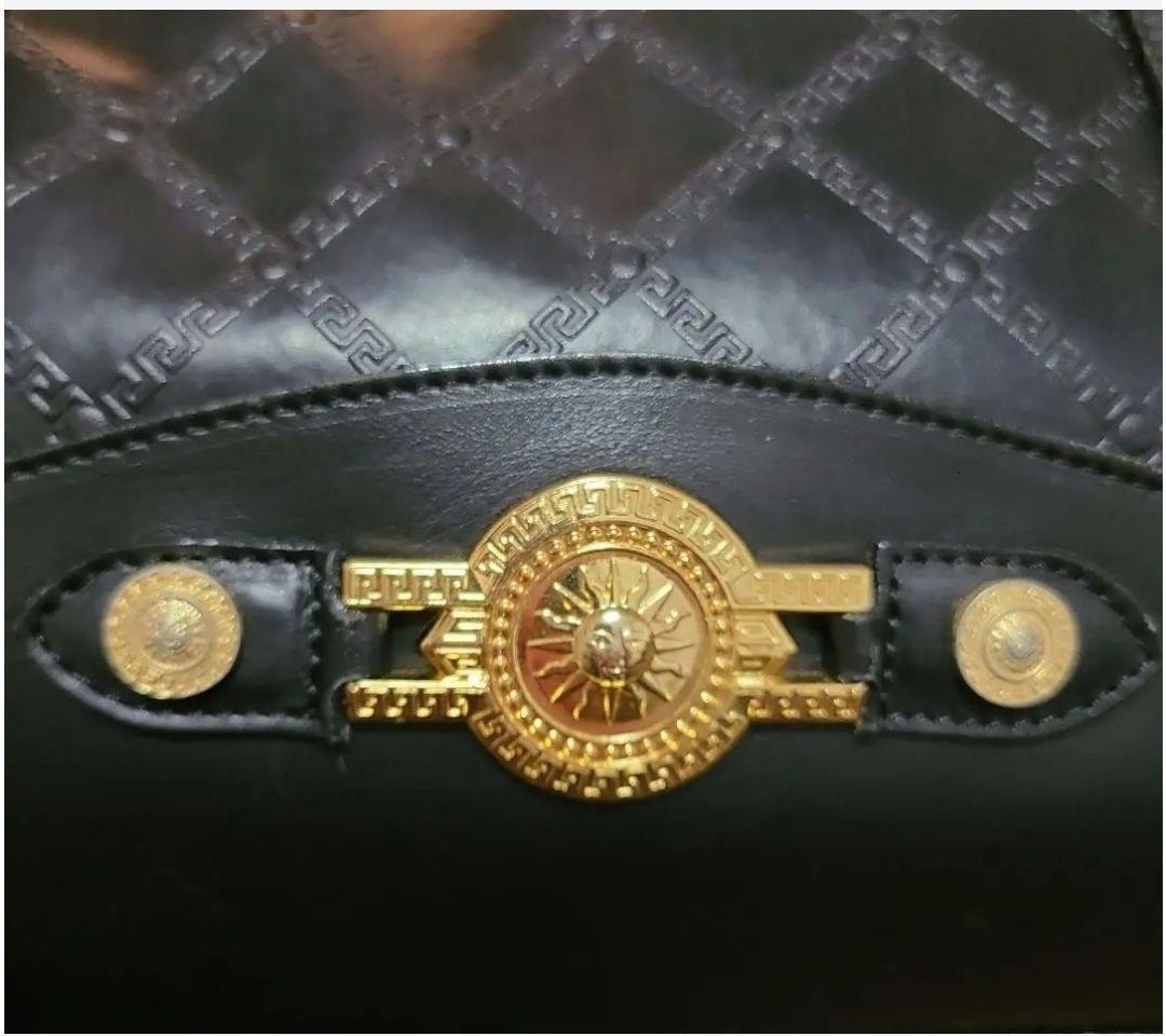 GIANNI VERSACE サンバースト ボストンバッグ 大容量 2way
