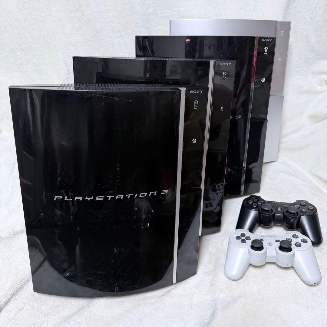 ジャンク PlayStation 3 本体 コントローラー まとめ目立った傷や汚れなし