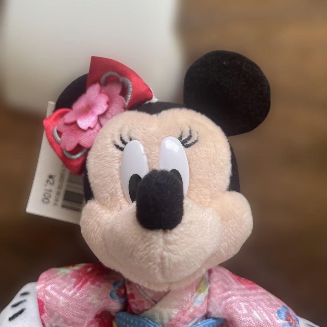 ミッキーミニー　お正月　ぬいバセット ディズニー ぬいぐるみバッジ ぬいば お正月 ミッキー ミニー