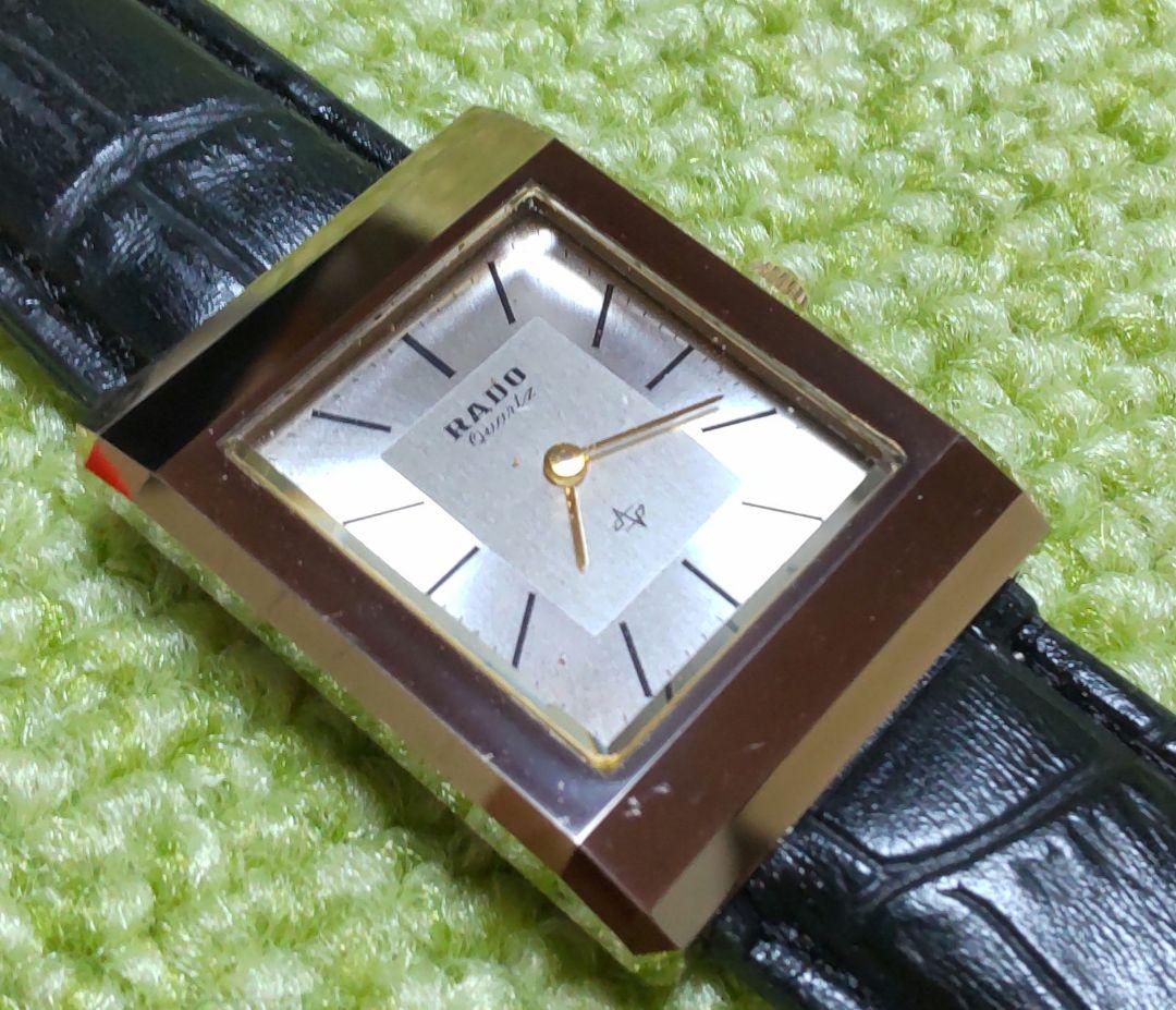 【稼動品レア】RADO メンズ腕時計　クォーツ　ゴールドカラー