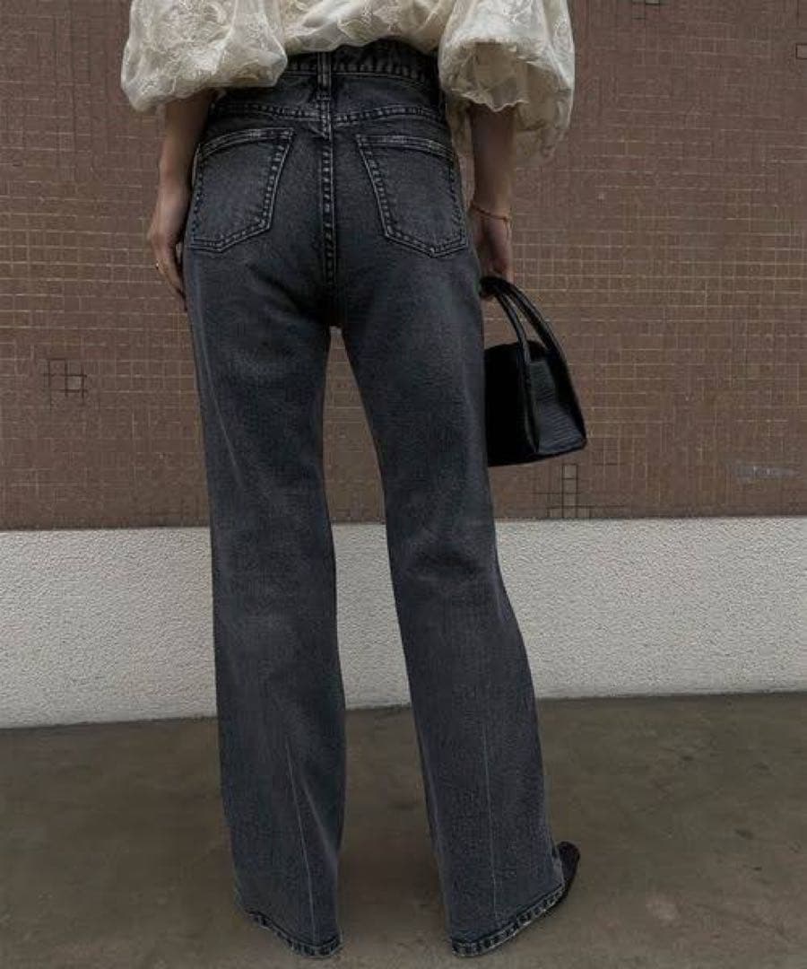 Ameri HIGH WAIST FLARE DENIM 25インチ
