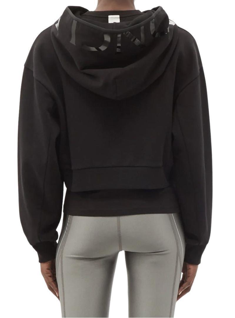 新品未使用・本物保証☆MONCLER Cropped パーカー L 黒色 女性用