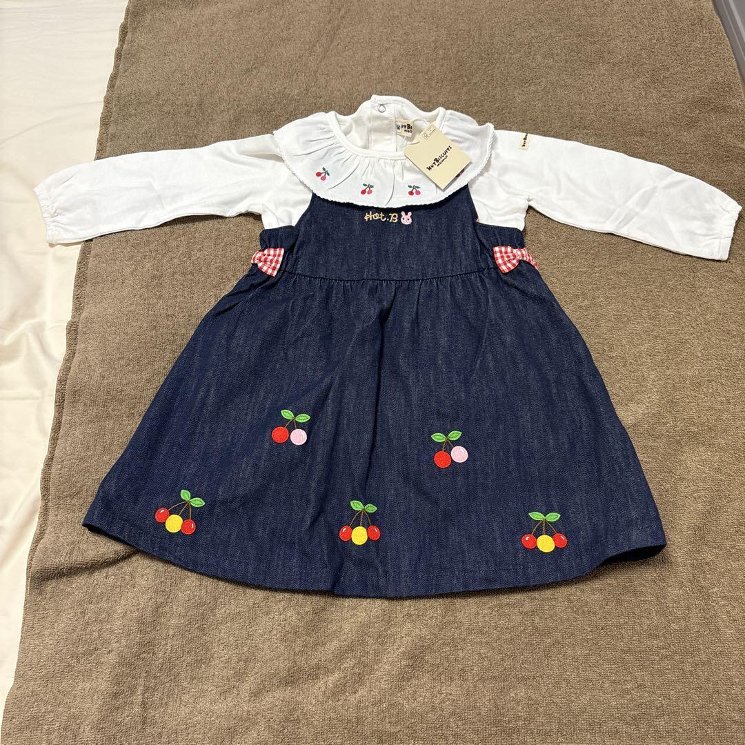 Hot.B チェリー刺繍 ワンピース 90サイズ