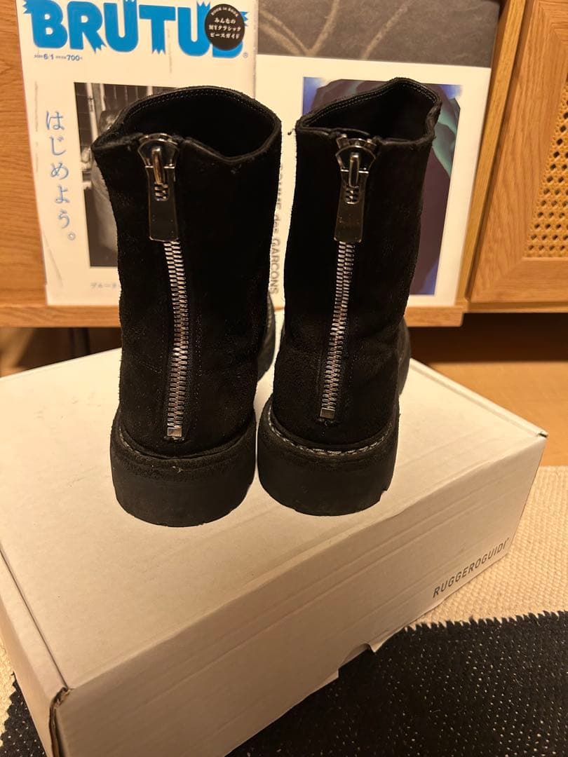 GUIDI 796V-N-CALF REVERSE BLACK 42