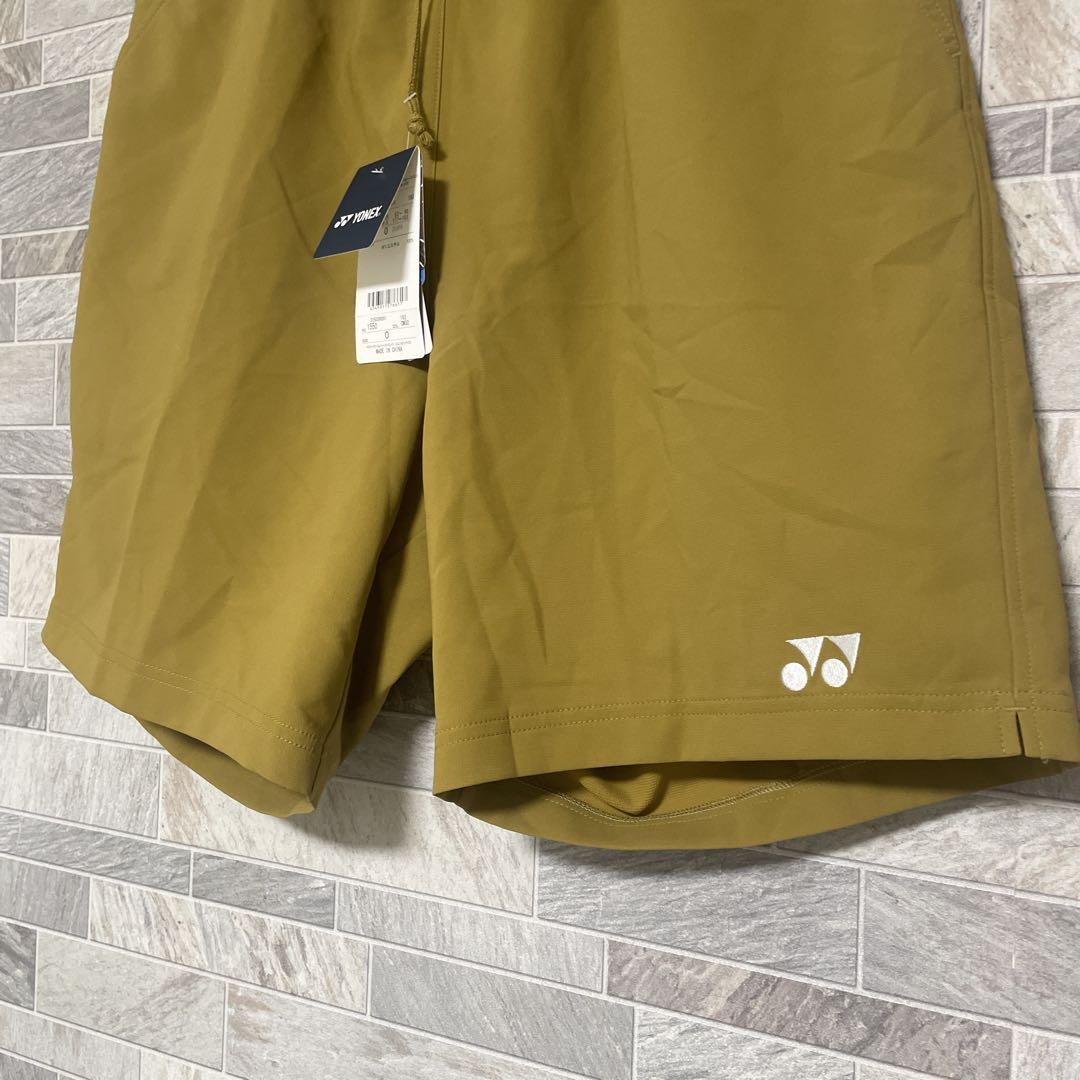 新品未使用 YONEX ハーフパンツ ベリークール キャメルゴールド サイズO