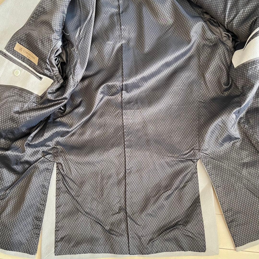 美品【CORNELIANI】ベージュ テーラードジャケット イタリア製50