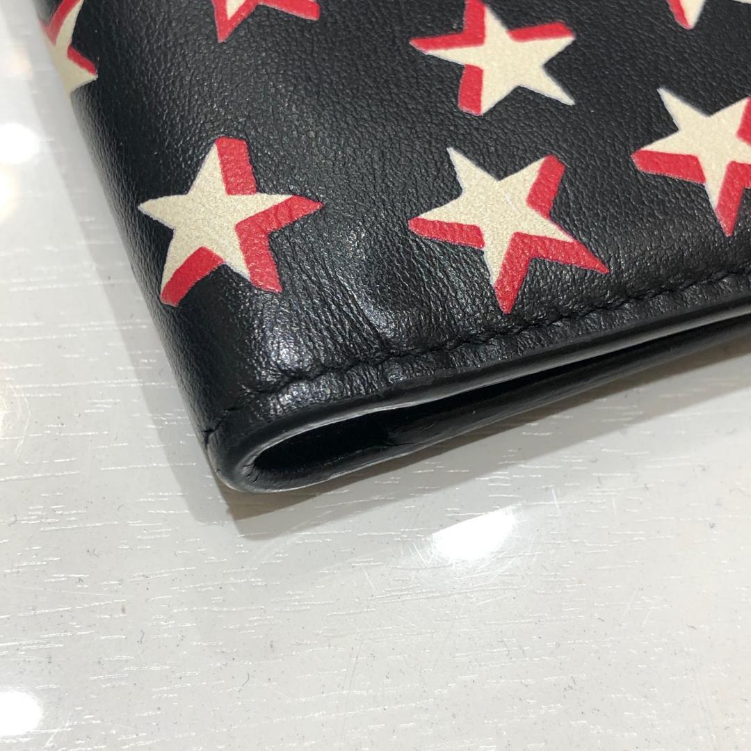 最安値挑戦 サンローラン 札入れ 二つ折り 星柄 美品 uRbyl-m53905670292 定番人気低価