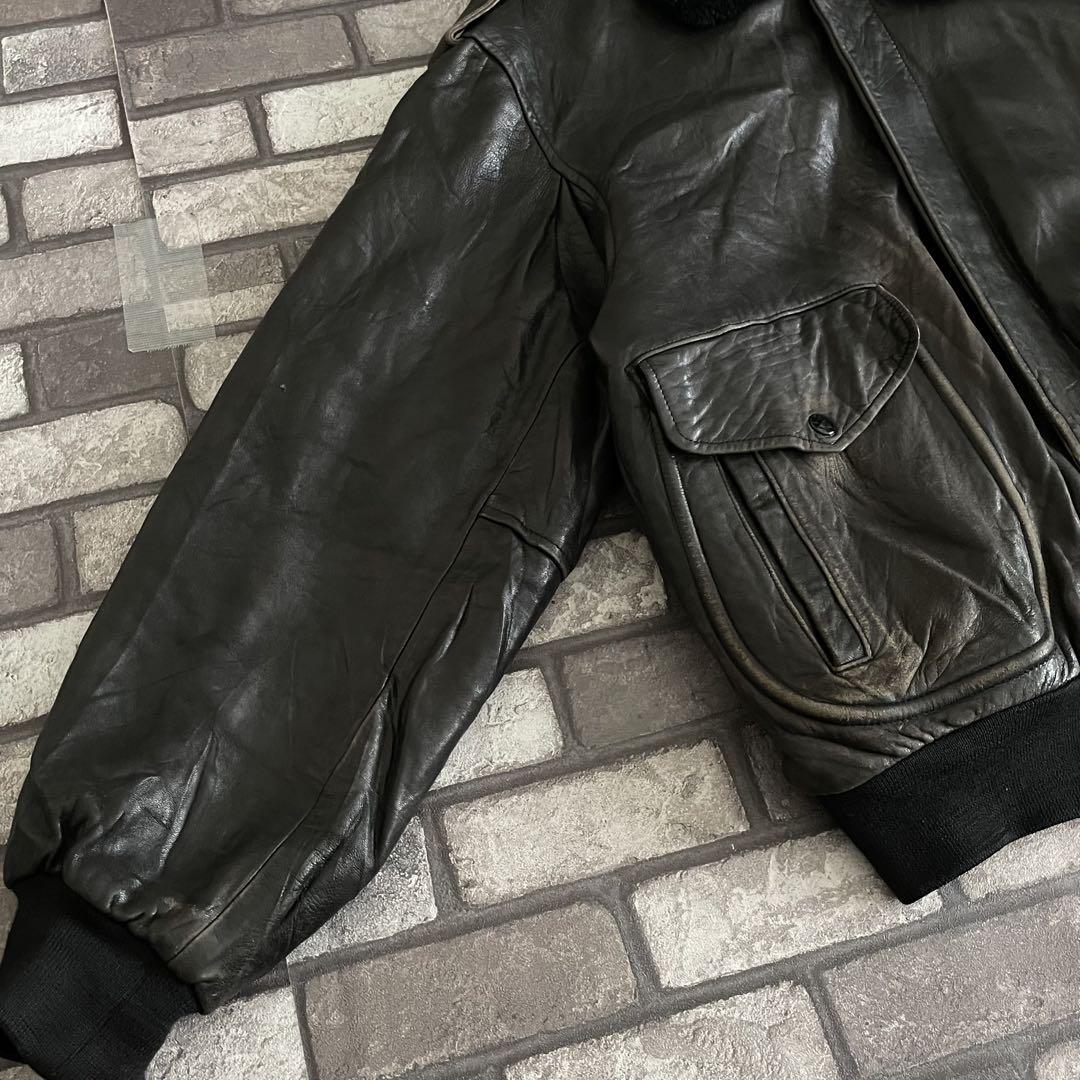ジャケット・アウター 80-90's G-1 leather flight jc dark brown