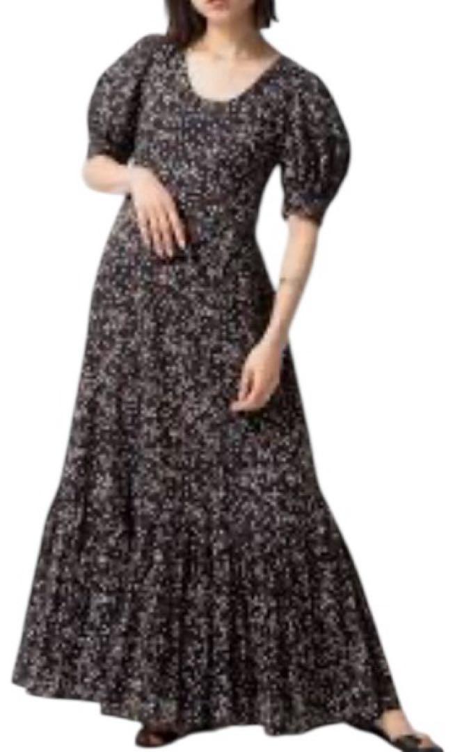 値下げ☆ 未使用品 MARIHA 花のワルツのドレス 黒 ロング