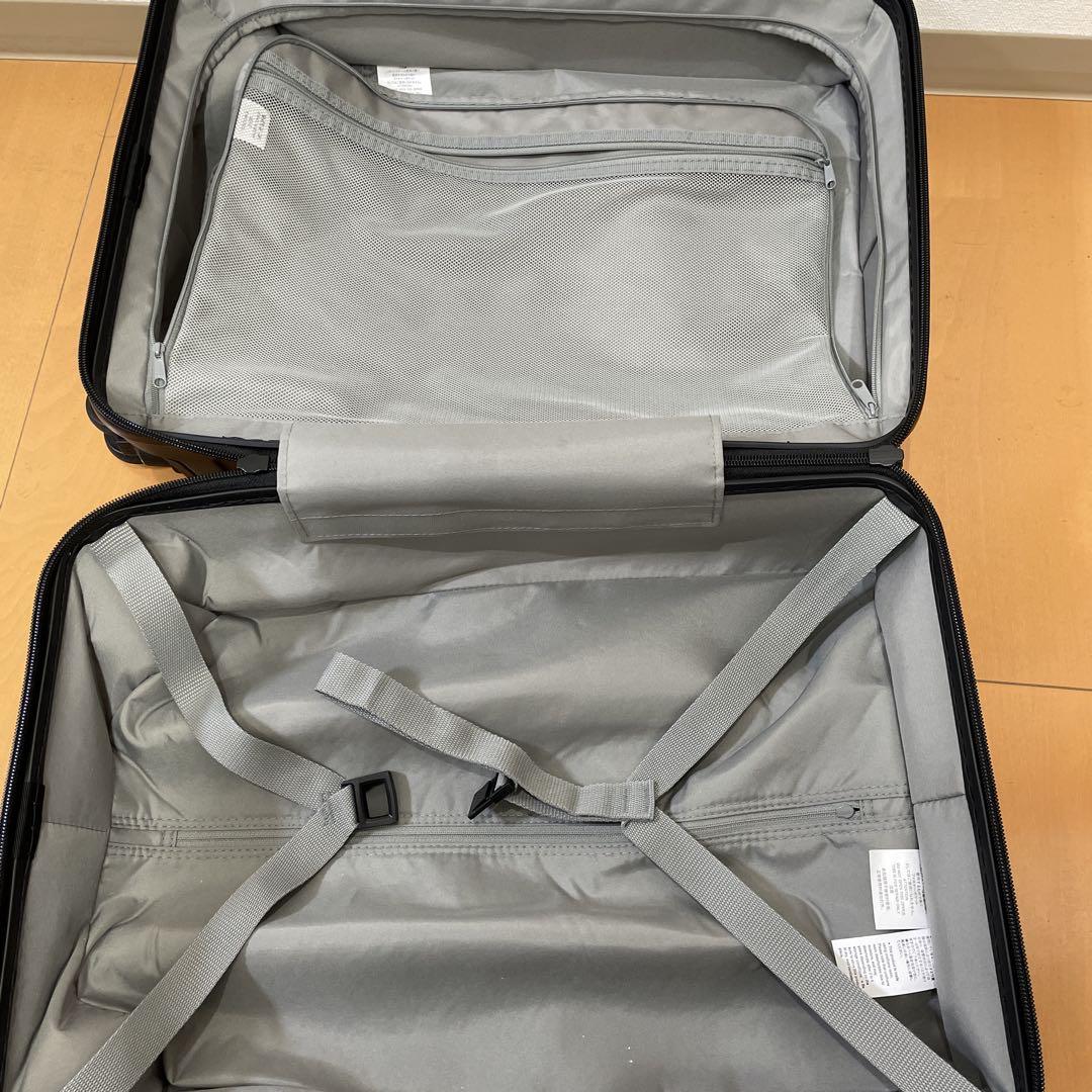 無印良品　バーを自由に調節できる　ハードキャリーケース（３６Ｌ）黒