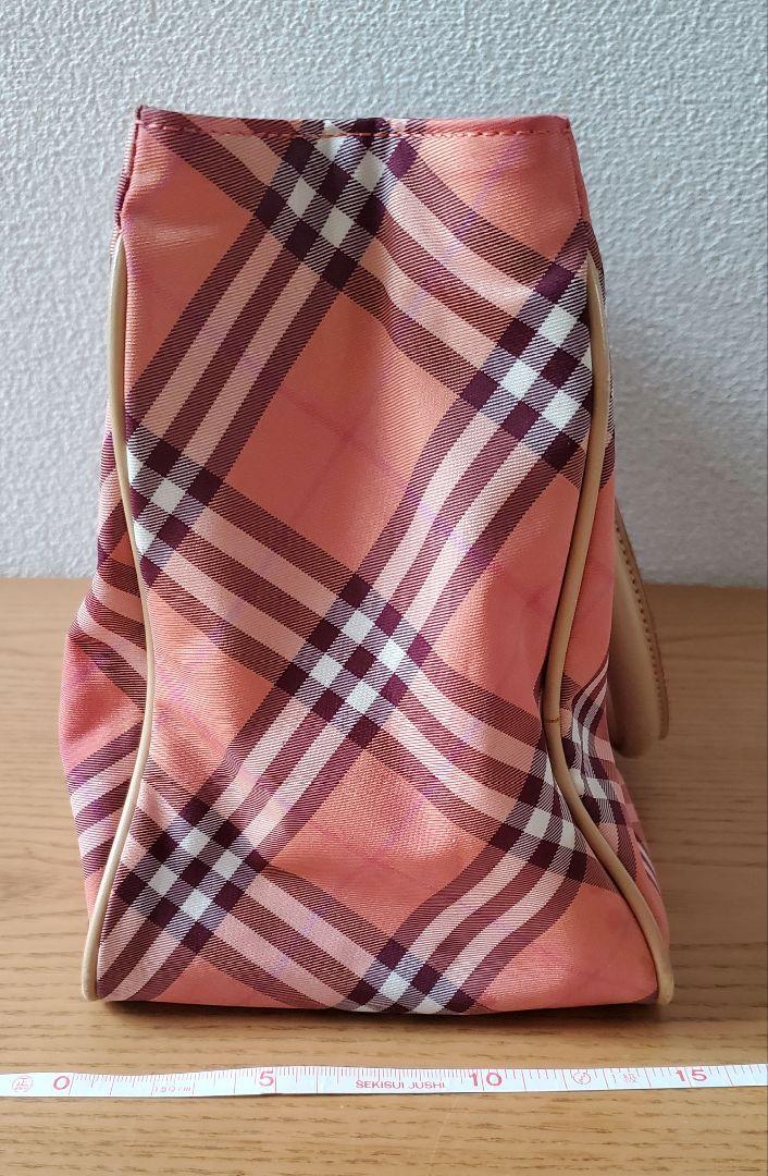 ◆BURBERRY◆ ピンク系チェック柄 ハンドバッグと財布セット