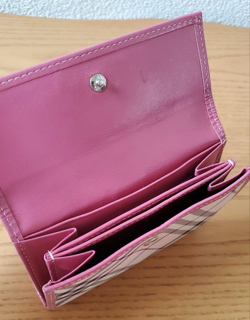 ◆BURBERRY◆ ピンク系チェック柄 ハンドバッグと財布セット