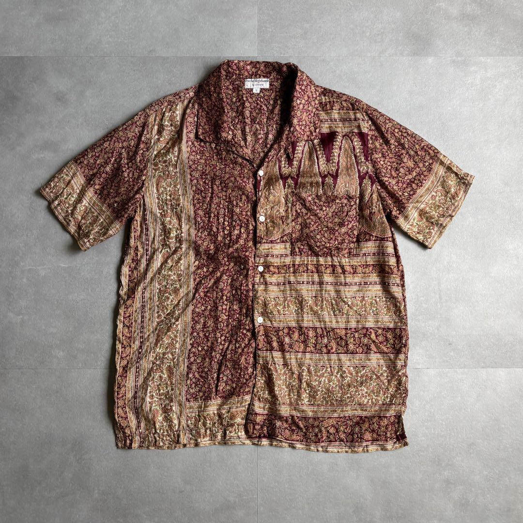 古着 70s 総柄 半袖 シャツ vintage archive