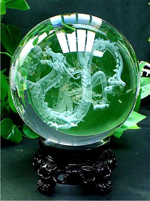 約：150mm 4300g超綺麗★龍入りK9水晶丸玉B84B1/143B146C