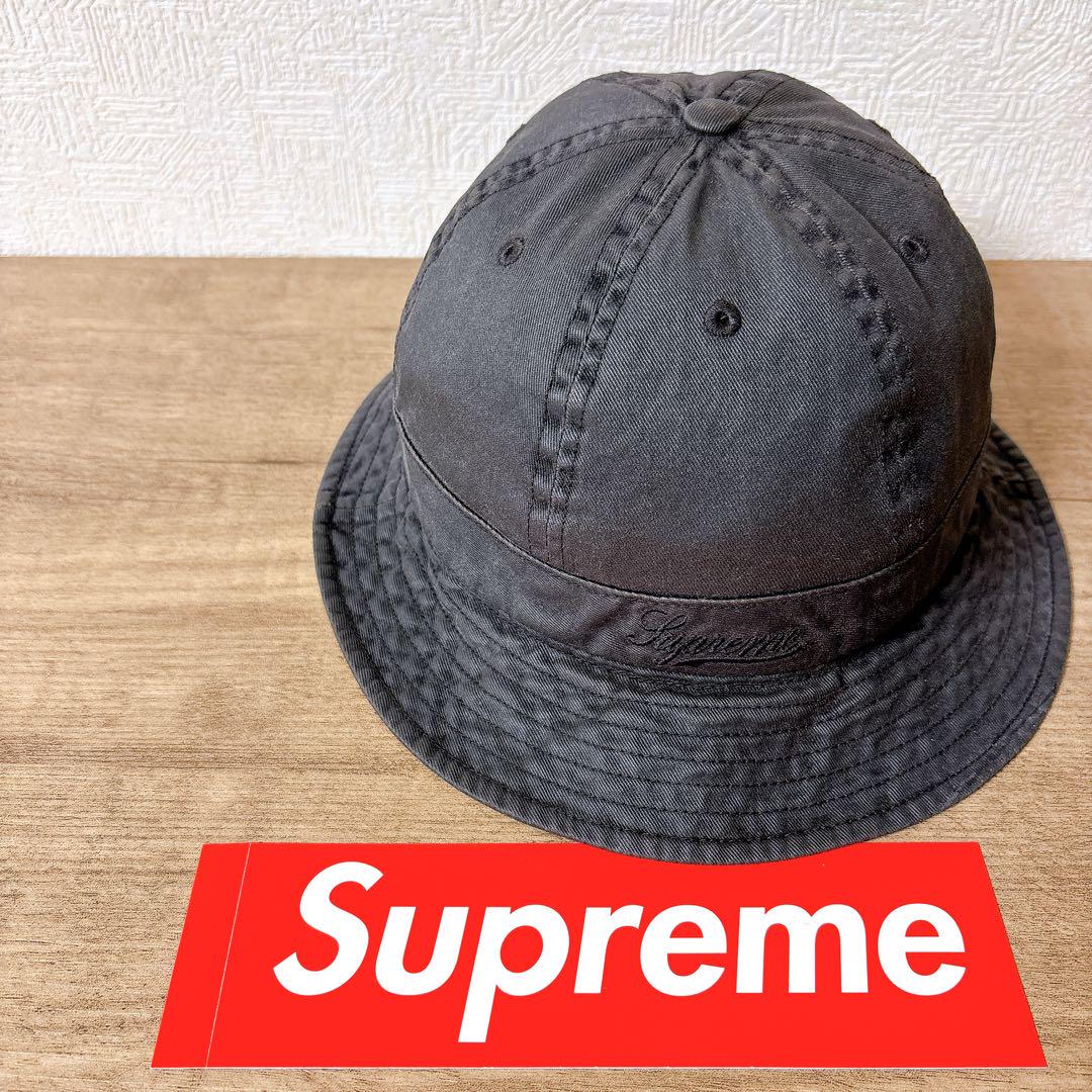 正規品　Supreme バケットハット　帽子 アメリカ製　ブラック　黒