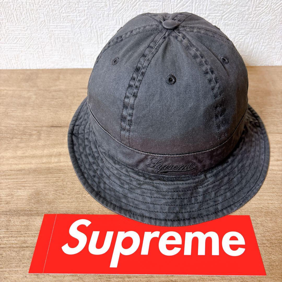 正規品　Supreme バケットハット　帽子 アメリカ製　ブラック　黒
