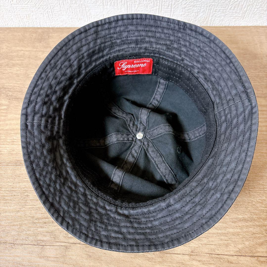 正規品　Supreme バケットハット　帽子 アメリカ製　ブラック　黒