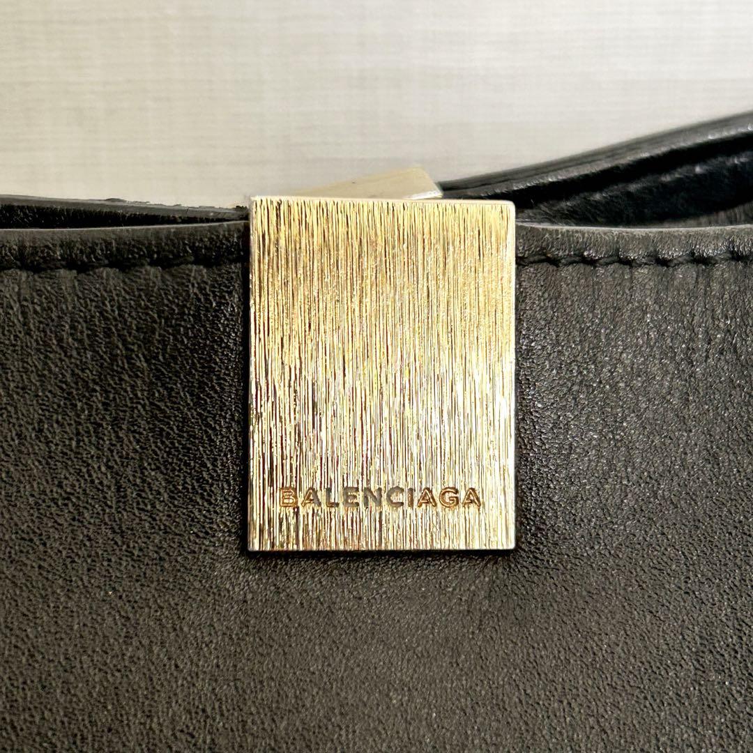 ■2way■ BALENCIAGA ショルダーバッグ　ハンドバッグ　黒　レザー