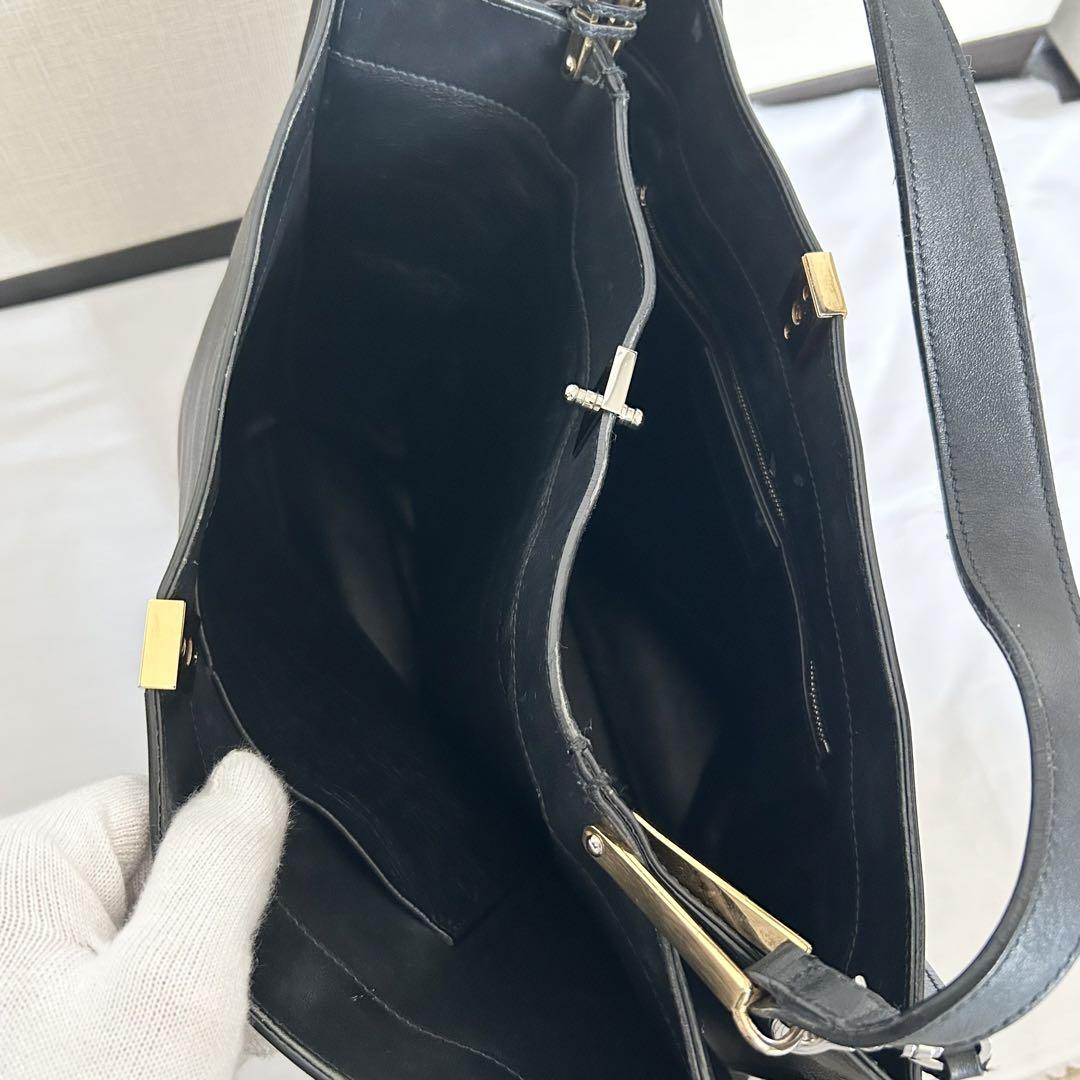 ■2way■ BALENCIAGA ショルダーバッグ　ハンドバッグ　黒　レザー