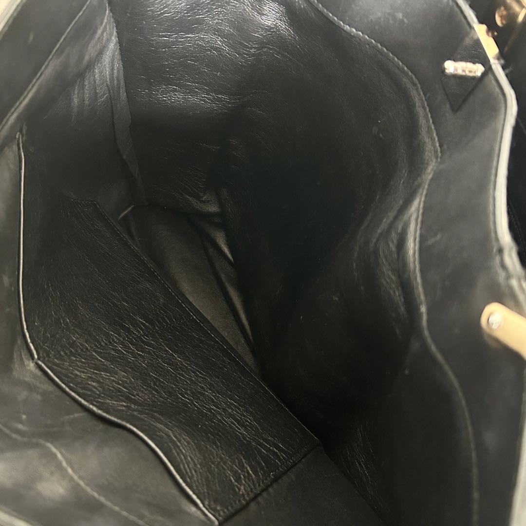 ■2way■ BALENCIAGA ショルダーバッグ　ハンドバッグ　黒　レザー