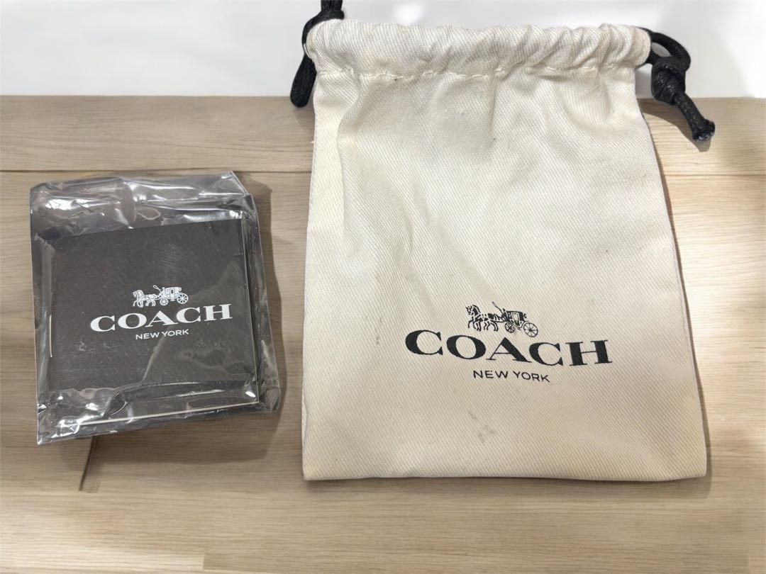 COACH ゴールド フープピアス 保存袋付き