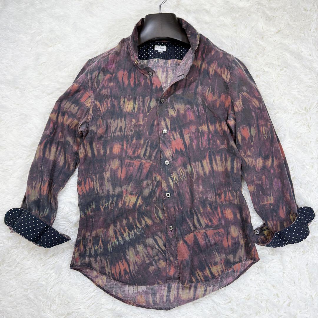 Paul Smith ポールスミス長袖シャツ 総柄 水玉 カジュアル 古着好き
