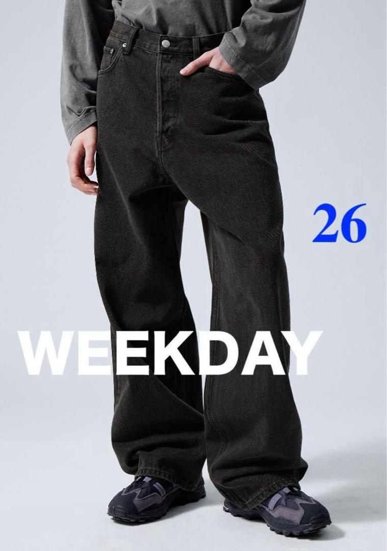 ★英国発*WEEKDAY*新作*ASTROルーズバギーヘリンボーンパンツ/RB ☆英国発*WEEKDAY*新作*ASTROルーズバギーヘリンボーンパンツ/RB