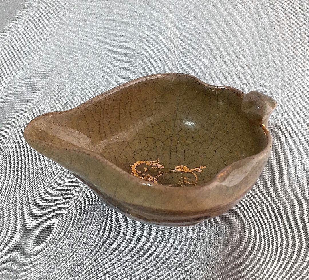 福島県　相馬焼き　湯冷まし　金彩 骨董 アンティーク 逸品 レトロ